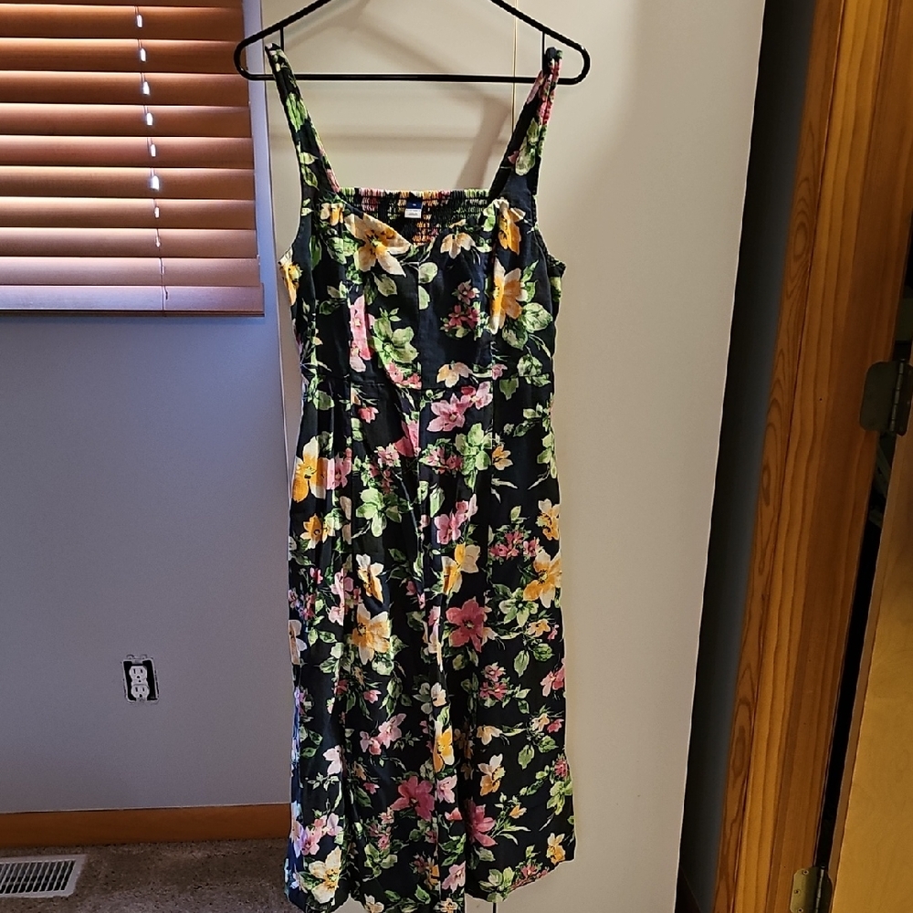 Floral Sundress with Black Base